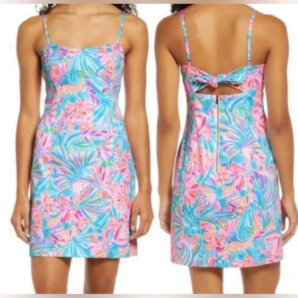 NWT Lilly Pulitzer Shelli Stretch Dress (Print: Tropical Punch)